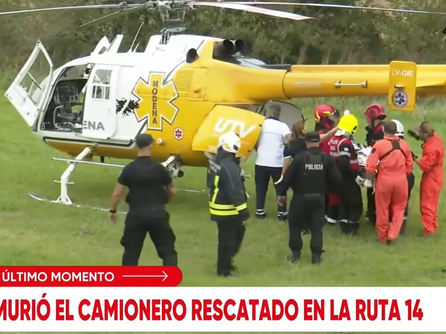 Murió el camionero tras el violento choque frontal entre dos camiones en la ruta 14