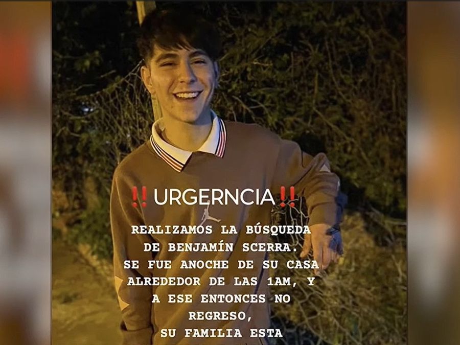 Operativo por la búsqueda de Benjamín Scerra: incidentes, corte de luz y reclamo de resguardo a la prensa