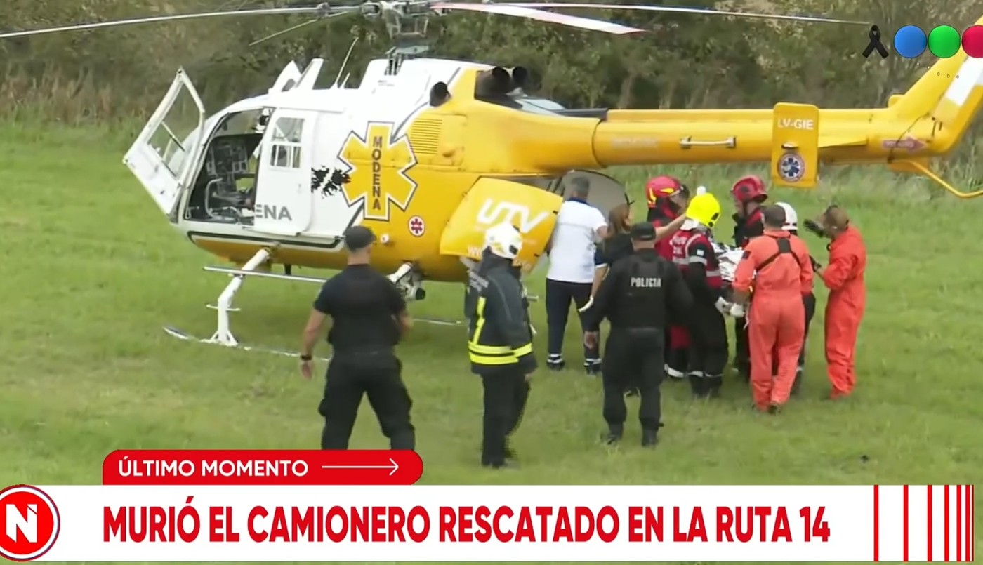 Murió el camionero tras el violento choque frontal entre dos camiones en la ruta 14 | Rosario y la región