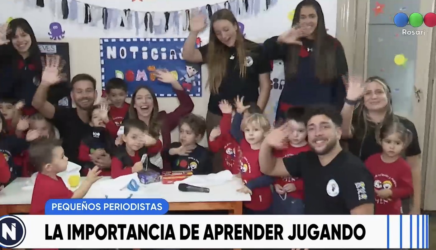 Pequeños periodistas por un día: Nati y Maxi visitaron el Jardín Dominó | Rosario y la región