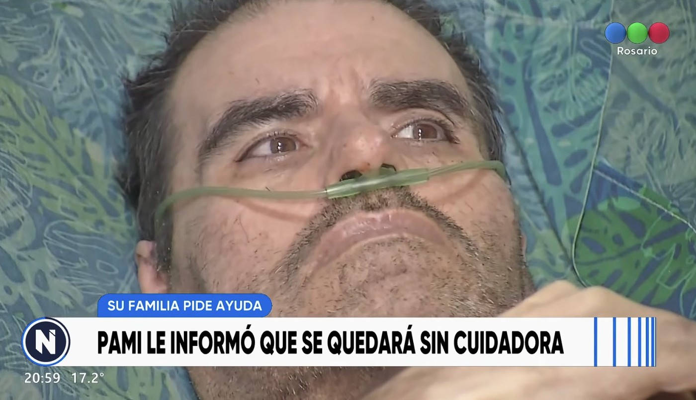 Denuncian situación crítica de una familia en Rosario: un paciente post ACV necesita cuidados permanentes y PAMI dejaría de cubrir un cuidador | Rosario y la región