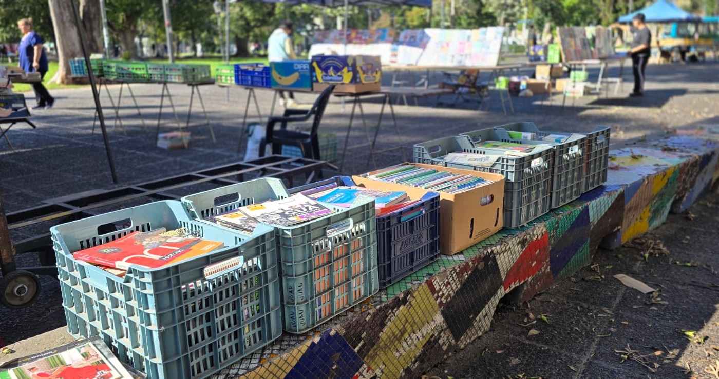 Libros gratis en la Plaza Sarmiento: regalan ejemplares que llevaban años guardados | Rosario y la región