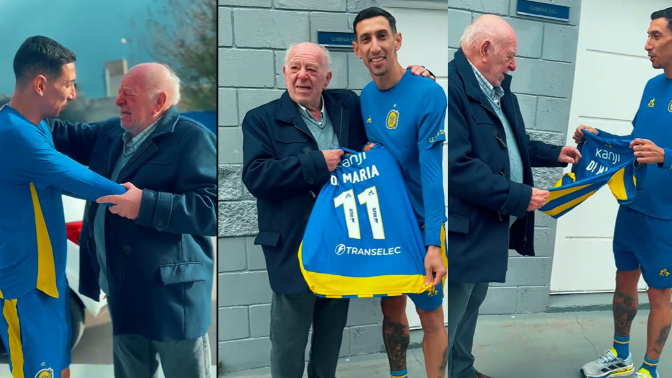 Ernesto cumplió su sueño: conoció a Di María | Deportes