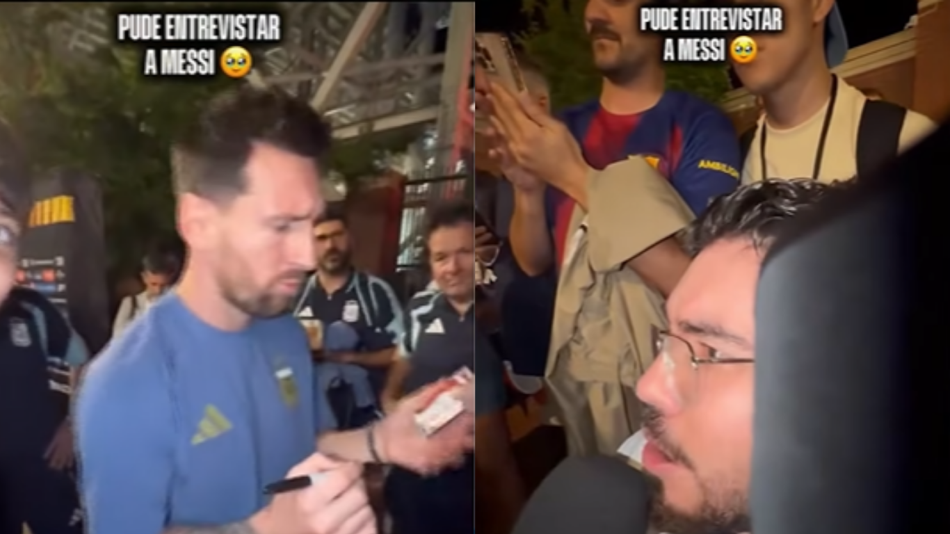 Manu cumplió el sueño de entrevistar a Messi | Deportes