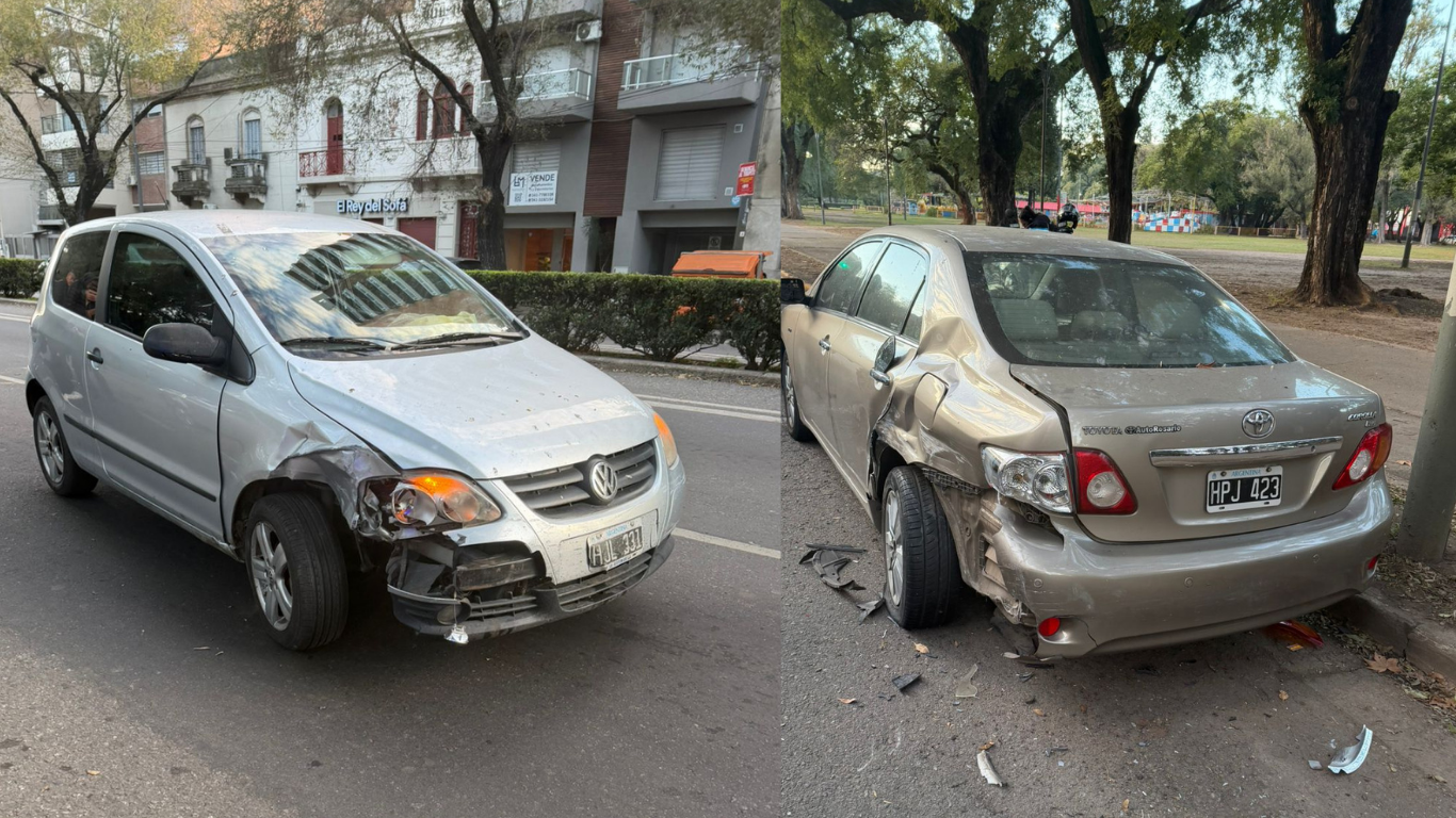 Choque en Pellegrini y Callao: embistió a un vehículo estacionado y dio positivo en alcoholemia | Rosario y la región