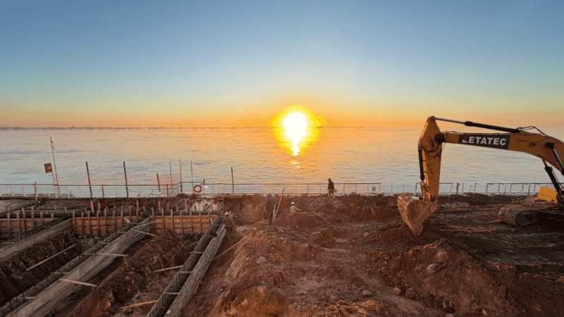 La obra del muelle de la Terminal Fluvial de Rosario ya superó el 60% de avance | Rosario y la región