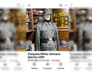 Vendía artículos vinculados al nazismo por redes y hallaron esvásticas hasta en el piso de su casa | Información General