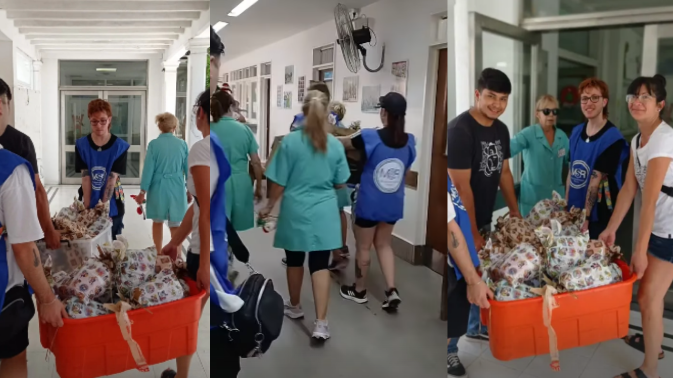 Movimiento Solidario Rosario llevó juguetes y donaciones a hospitales en la previa de Navidad | Rosario y la región