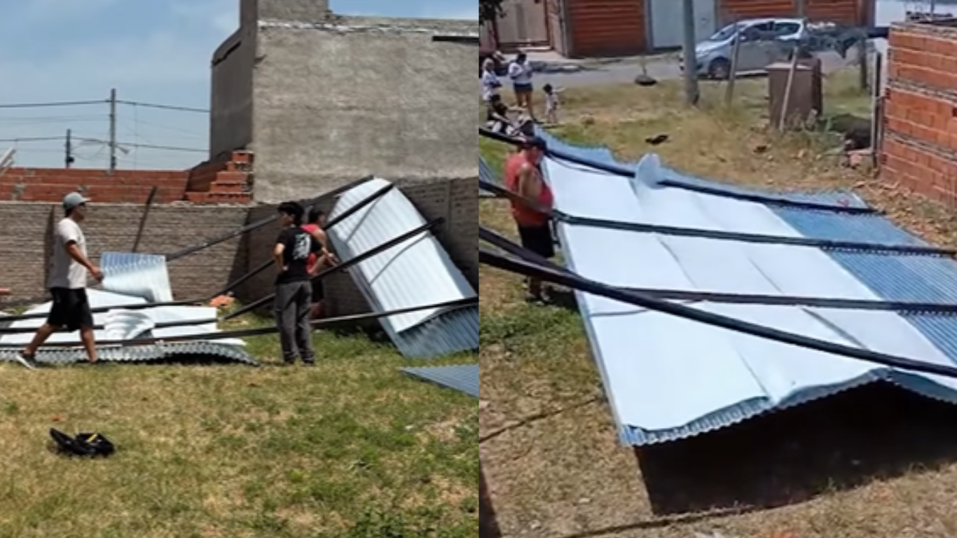 Las consecuencias de la tormenta: se les voló el techo de la casa | Rosario y la región