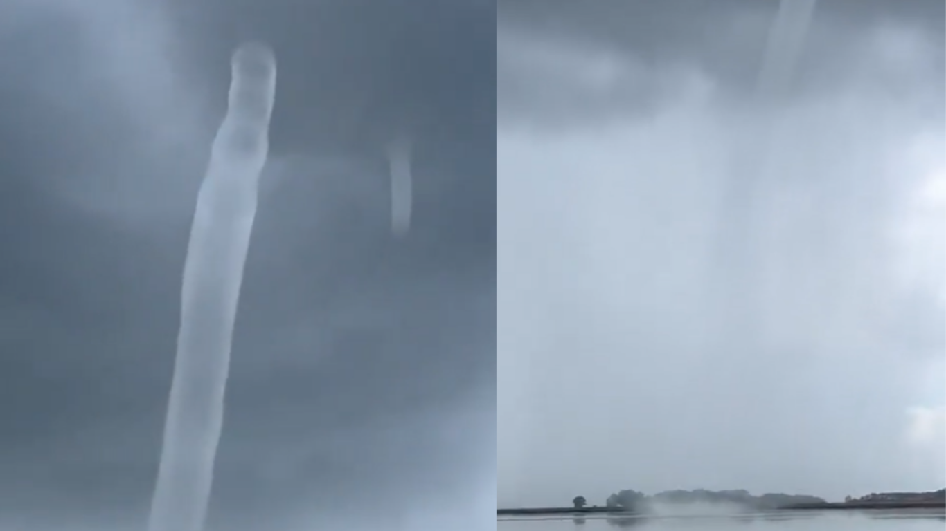 Tromba marina sorprendió a Teodolina | Información General