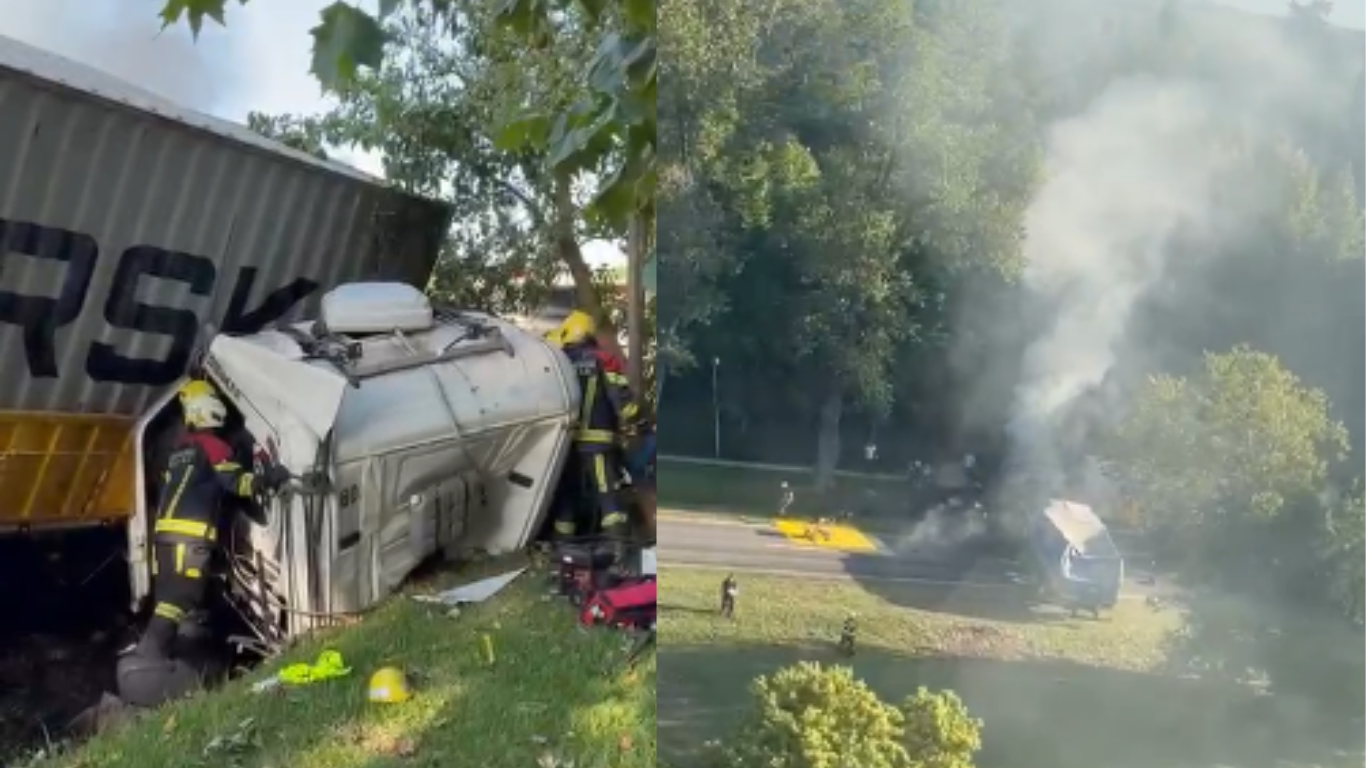 Choque frontal entre dos camiones en Zavalla: un muerto | Rosario y la región