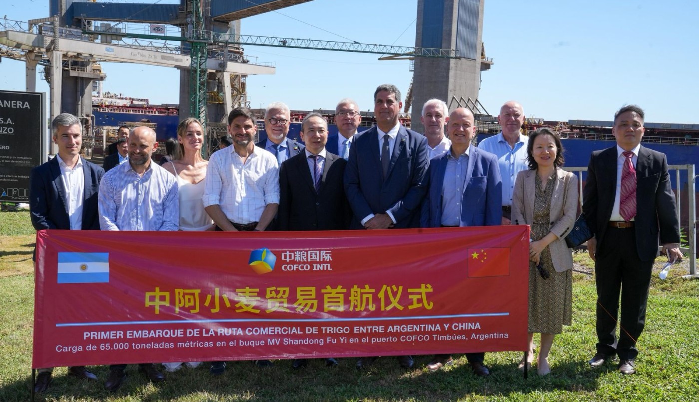 Hito Histórico: Partió el Primer Embarque de Trigo Argentino a China | Rosario y la región