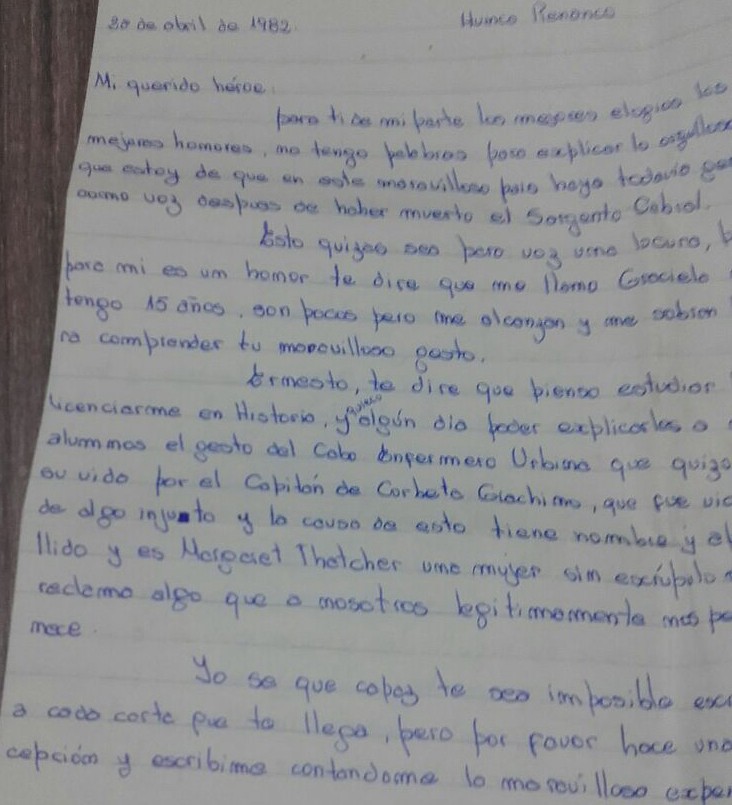 Malvinas: la historia detrás de la carta que un soldado respondió 34 años después | Información General