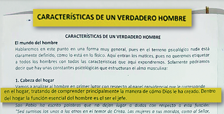 Escándalo en Córdoba por un texto escolar machista: "Dentro del hogar, la función del hombre es ser el jefe" | Información General