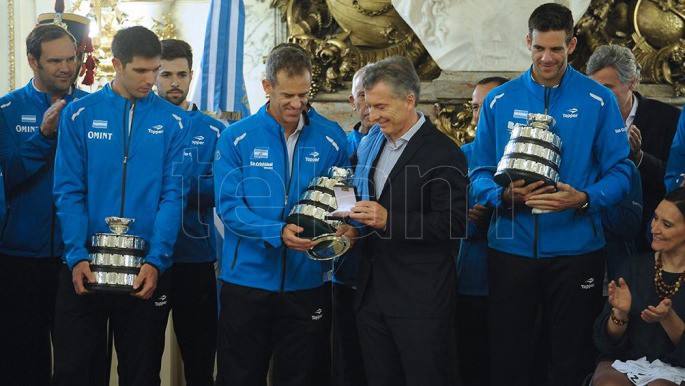 Macri recibió al equipo de Copa Davis | Información General
