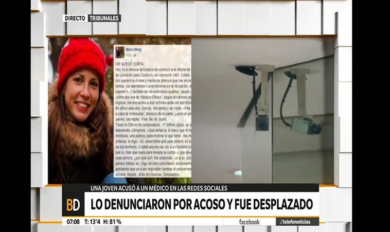 Una mujer denunció haber sido acosada cuando fue a renovar su licencia: separaron a un médico de su cargo | Información General