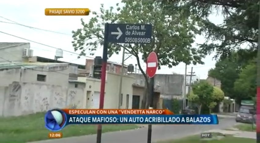 Ataque mafioso: un auto fue acribillado a balazos en zona sur | Información General