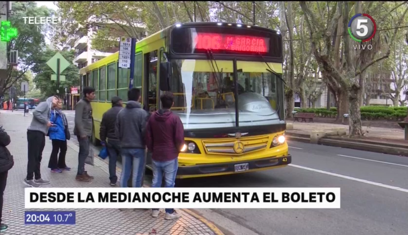 A partir de mañana aumenta el boleto del transporte urbano de pasajeros | Información General