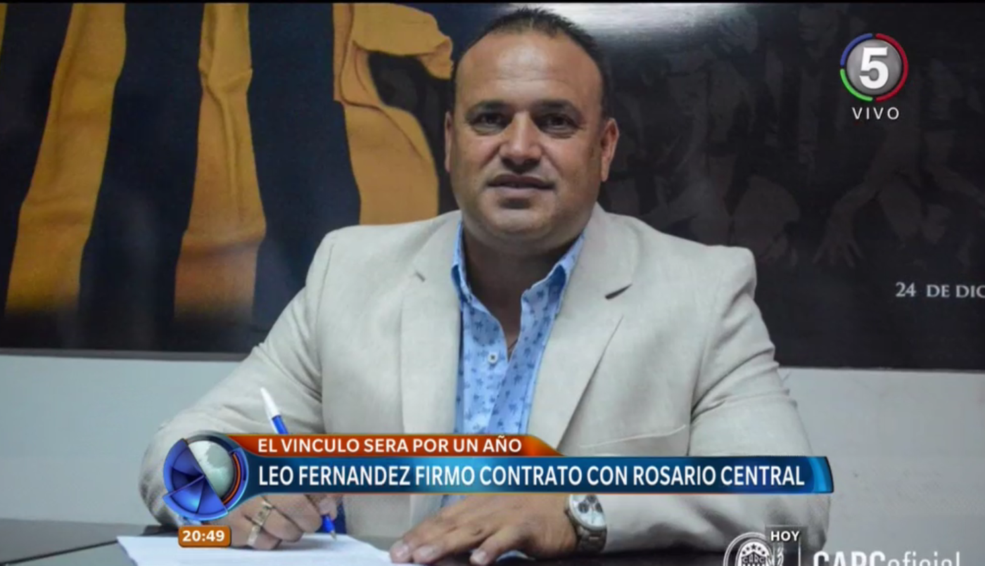 Leo Fernández firmó contrato como DT de Rosario Central por todo el 2018 | Deportes