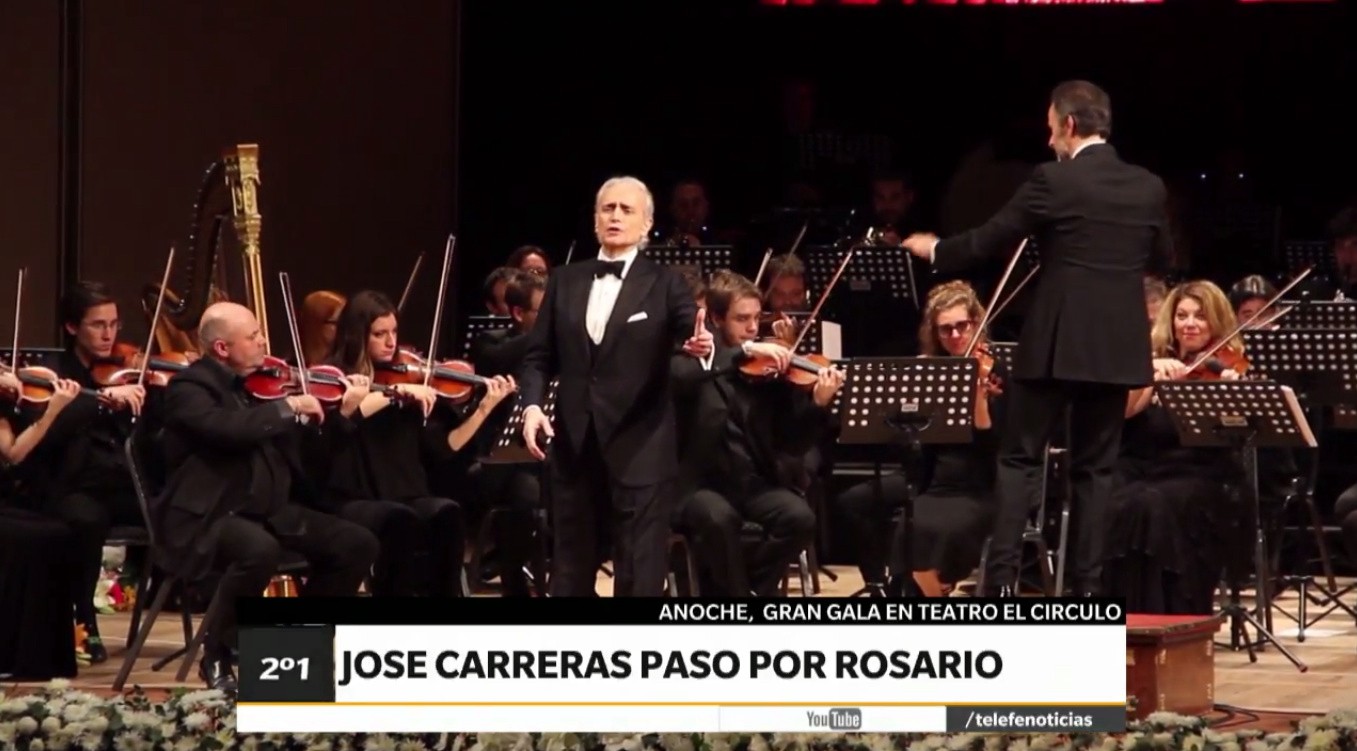 Gran gala: José Carreras pasó por Rosario | Espectáculos