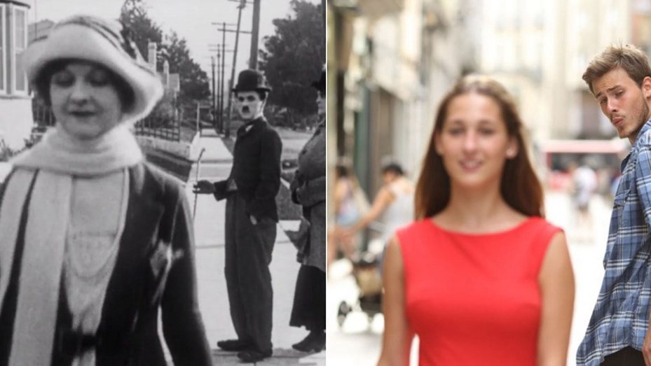 Un usuario descubrió que el meme del novio distraído fue creado por Chaplín hace casi un siglo | Tecnología
