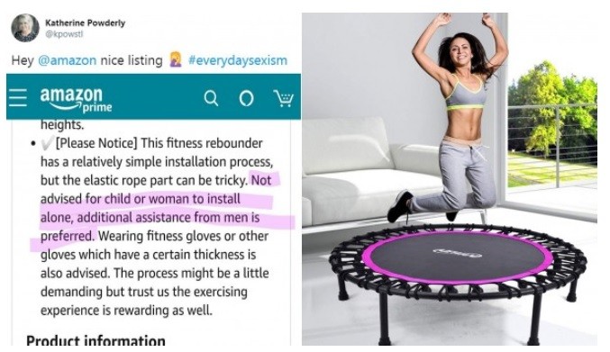 Críticas a Amazon por la descripción sexista de una cama elástica | Tecnología