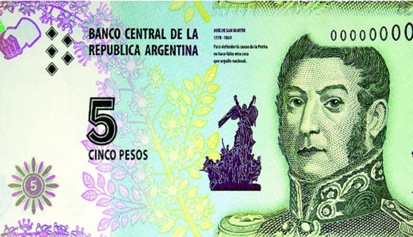 El Banco Central anunció que saldrá de circulación el billete de 5 pesos | Información General