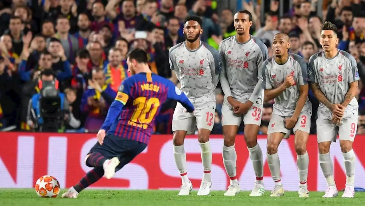 El gol de tiro libre de Messi a Liverpool, elegido el mejor del año de la UEFA | Deportes