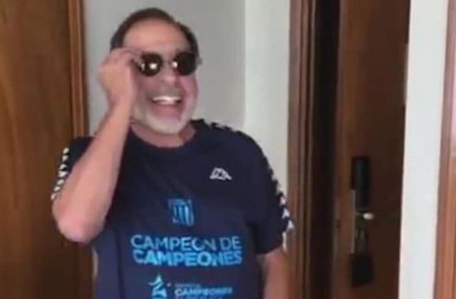 Guillermo Francella festejó el título de Racing recreando su propio meme | Deportes