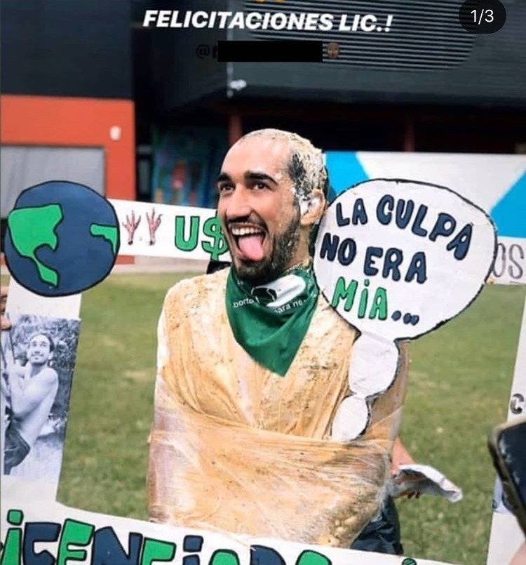 El repudiable festejo de un joven que se recibió: se burló de los femicidios | Información General