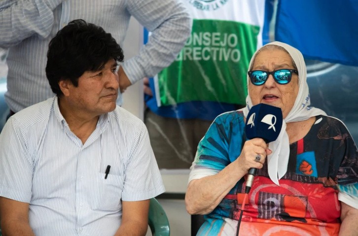 Junto a Madres de Plaza de Mayo, Evo Morales agradeció "el apoyo del pueblo argentino" | Información General