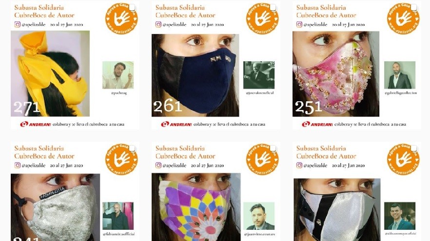 Subastan barbijos realizados por 30 diseñadores a beneficio de la ex Casa Cuna | Información General