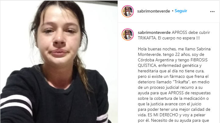Apross acatará sin apelaciones el fallo para tratar la fibrosis quística de Sabrina | Información General
