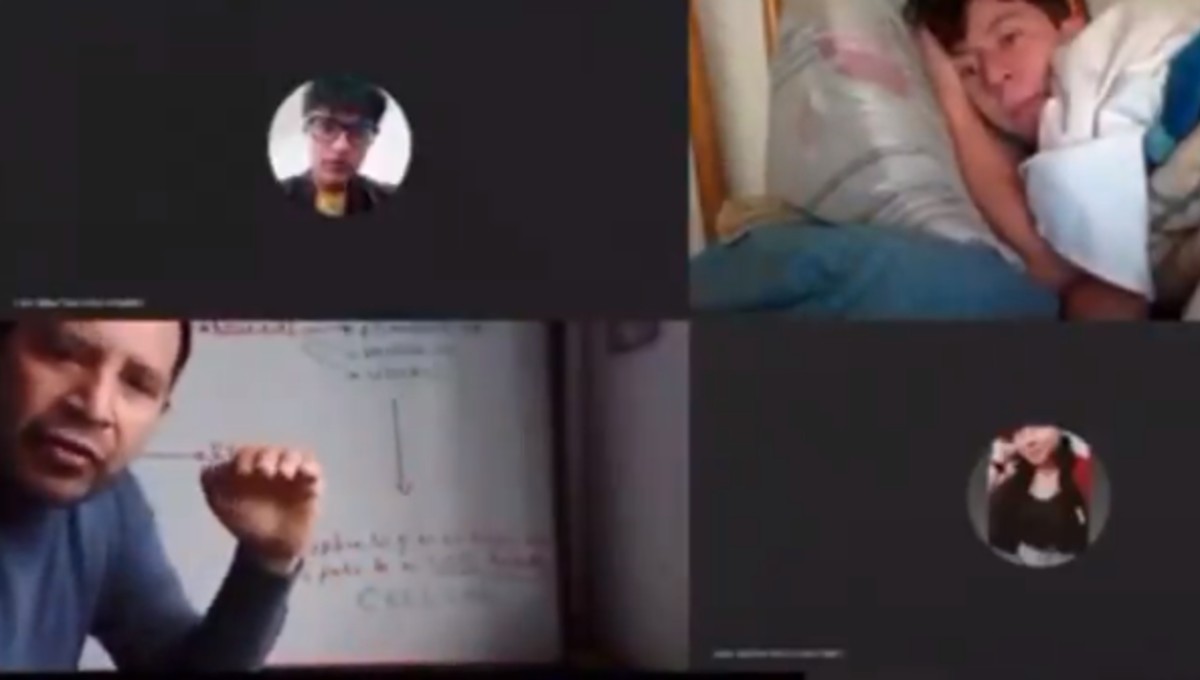 Un profesor se tienta cuando descubre que su alumno toma la clase virtual desde la cama | Tecnología