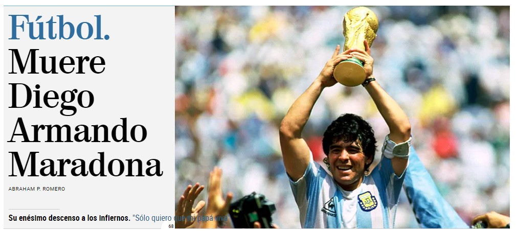 Las repercusiones en el mundo por la muerte de Diego Maradona | Internacionales