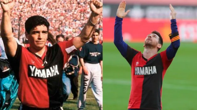 Sale a la venta la camiseta de Newell's que vistió Maradona y que usó Messi para homenajearlo | Deportes