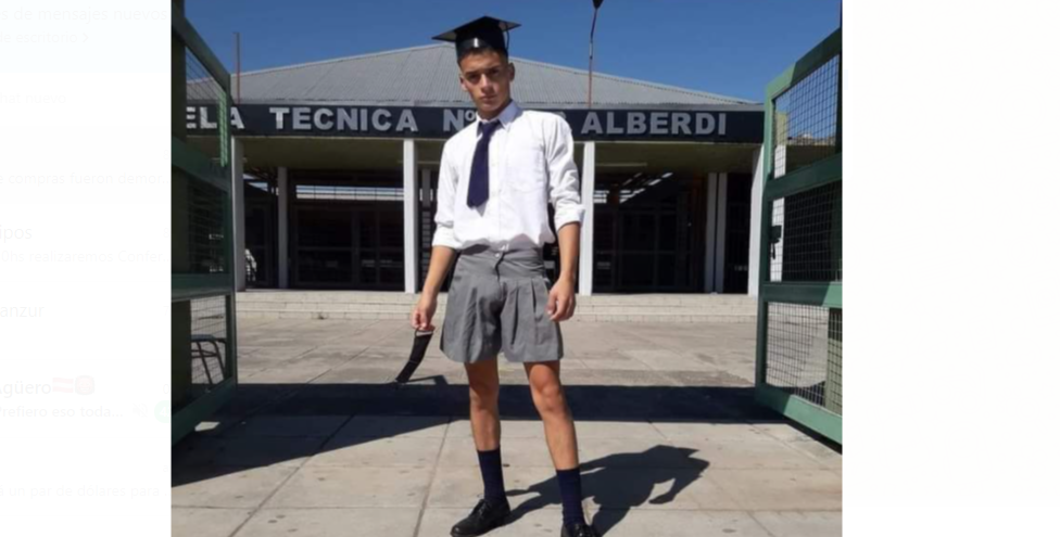 Tucumán: lo discriminaron por asistir al acto de egresados con pollera | Información General