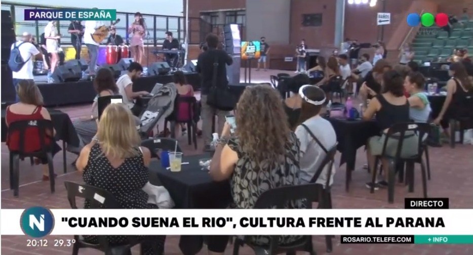 Inauguró “Cuando el río suena” en el auditorio del Parque España | Espectáculos