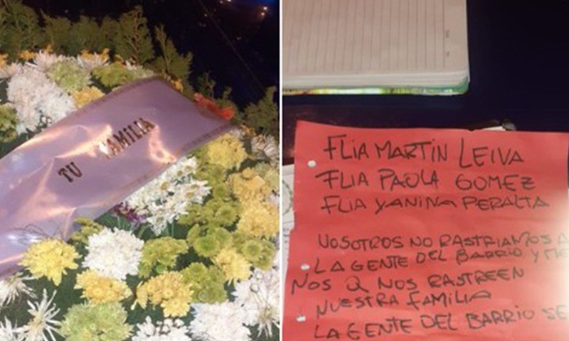 Mandaron corona fúnebre a su casa y una nota: “Ak no se roba más en el barrio” | Información General
