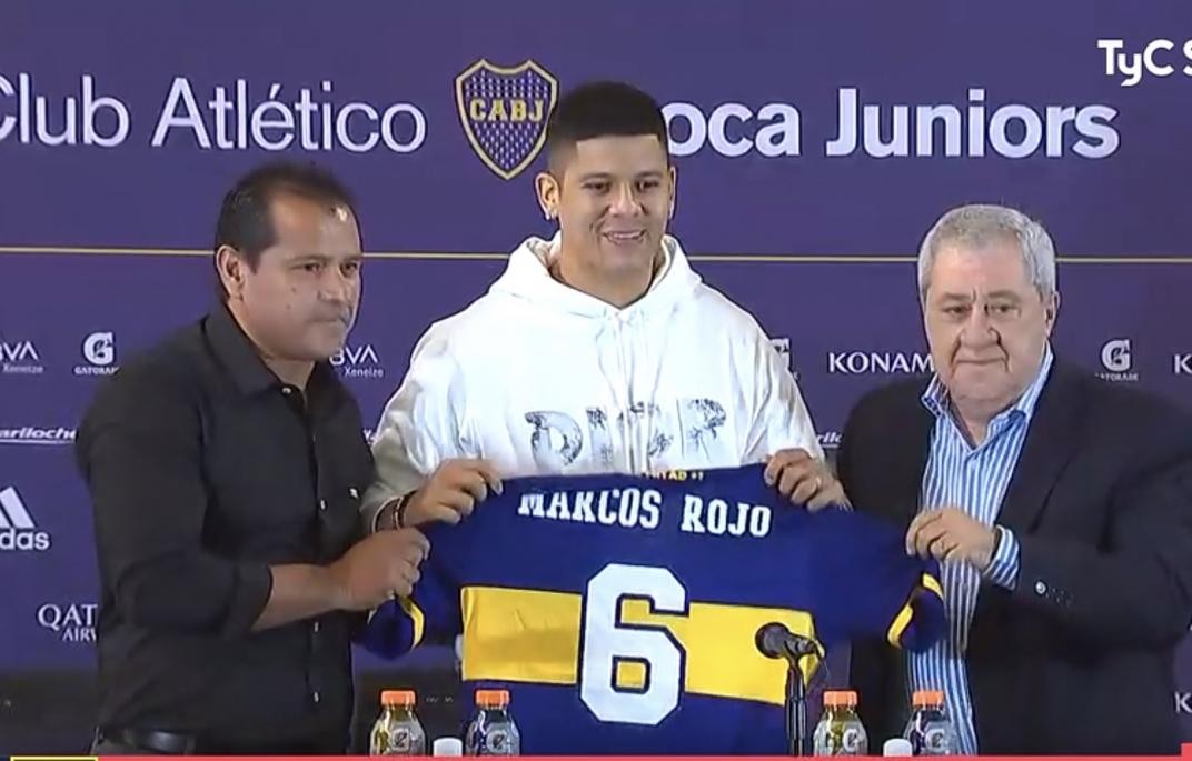 Boca presentó a Marcos Rojo, primer refuerzo para esta temporada | Deportes