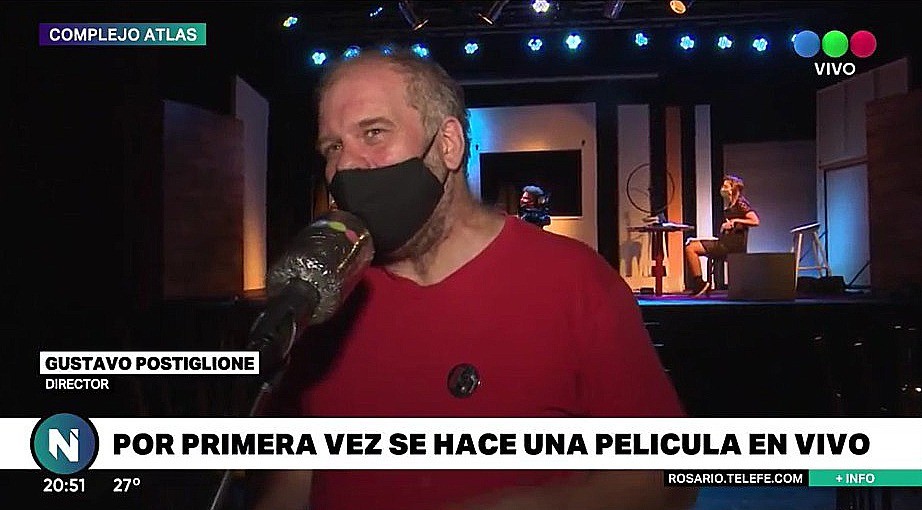 Mientras se filma se proyecta: llegó la primera película en vivo | Entretenimiento