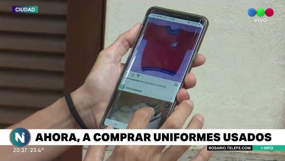 Venden uniformes e indumentaria deportiva usada por internet | Información General