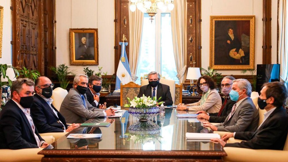 El Presidente y la Mesa de Enlace cara a cara | Información General