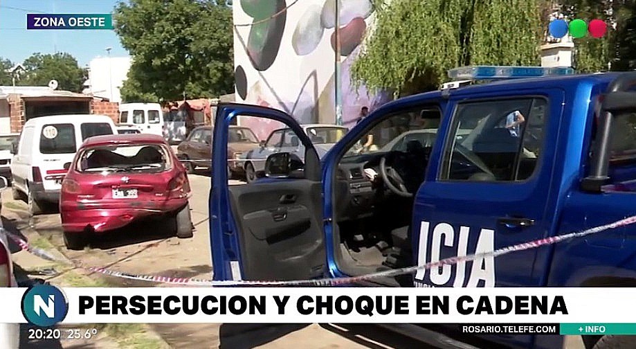 Persecución policial y choque en cadena, pero detenidos | Información General