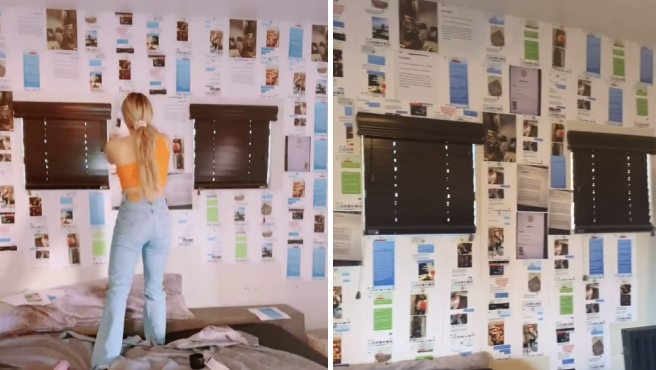Video de TikTok: se vengó de su pareja empapelando la casa con los mensajes que mandó con las tres chicas con las que fue infiel | Tecnología