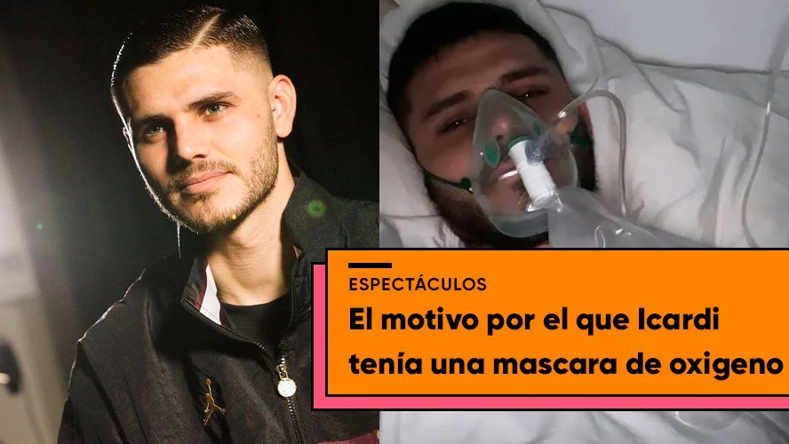 Mauro Icardi preocupó a sus seguidores cuando se mostró con una máscara de oxigeno | Entretenimiento
