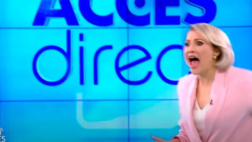 Presentadora rumana fue atacada en vivo por una mujer desnuda | Espectáculos