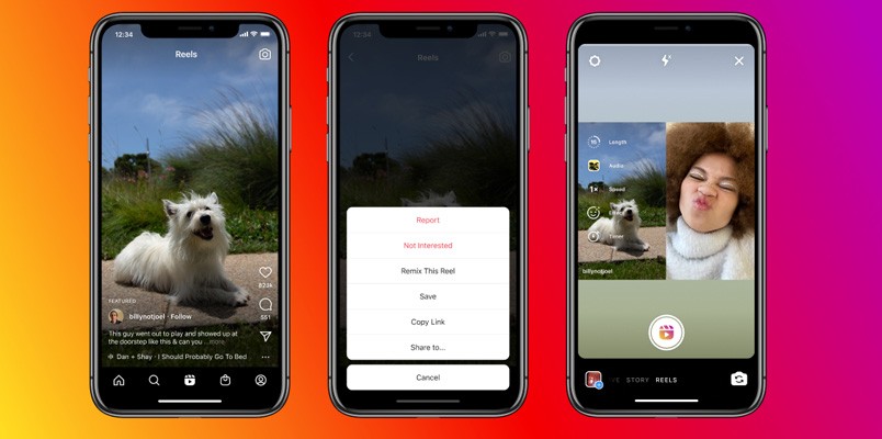 Instagram lanzó Remix, una función para combinar Reels | Tecnología