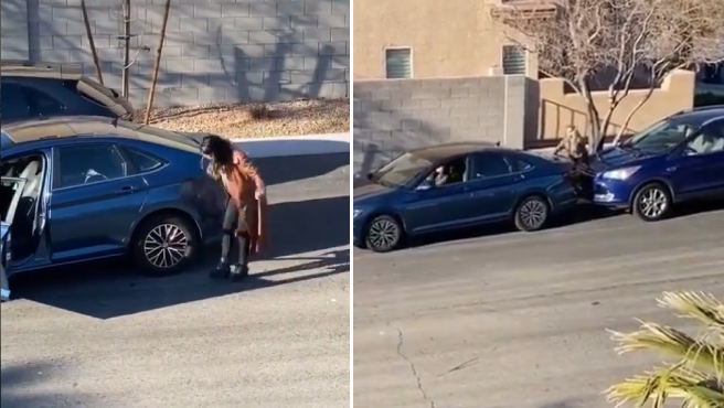 Video viral: los intentos de una mujer por estacionar su auto y el final desopilante de la historia | Tecnología