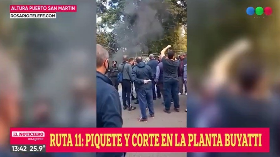 Ruta 11: ex trabajadores de Buyatti realizaron un piquete en frente de la planta | Rosario y la región